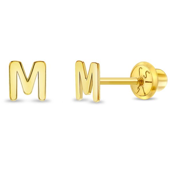 Inicial M Oro amarillo 14K