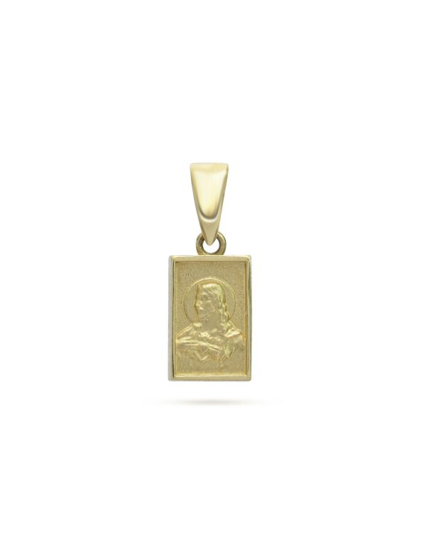 Escapulario pequeño en oro amarillo 14K