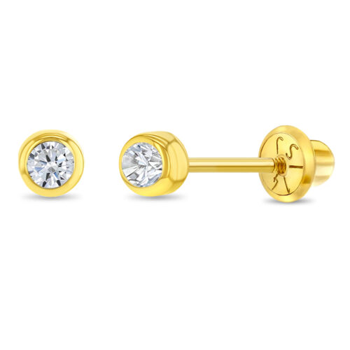 Aretes Oro Amarillo  14k BB